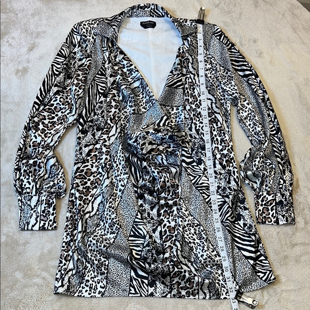 Bebe Monochrome Animal Print Dress‎ - Picture 5 of 7